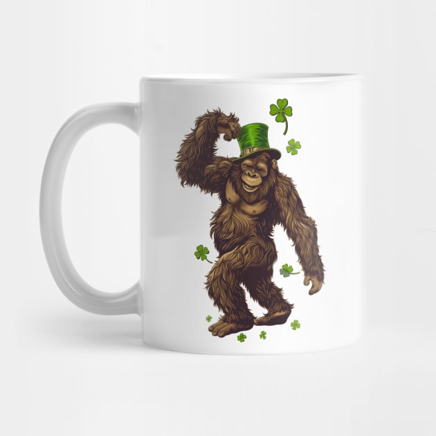 Bigfoot Leprechaun St Patricks Day by Wintrly